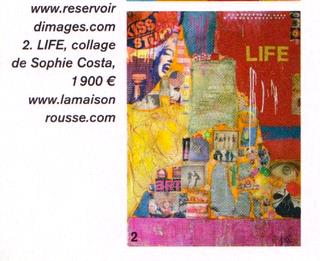 Tableau abstrait contemporain LIFE